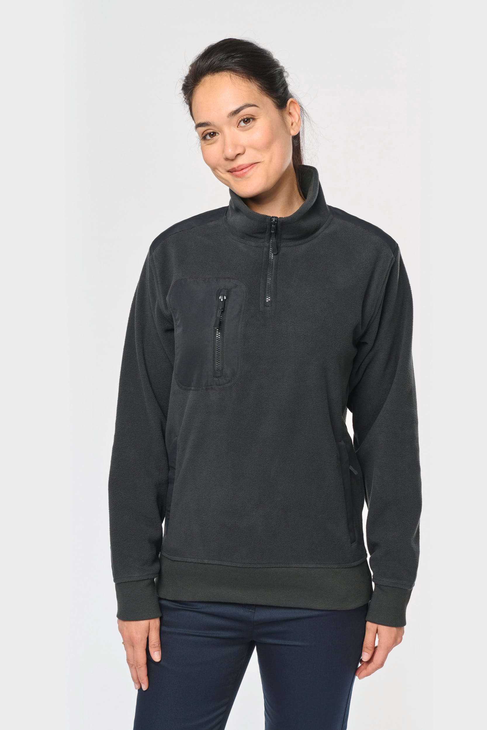 Polaire écoresponsable col zippé - Image 14