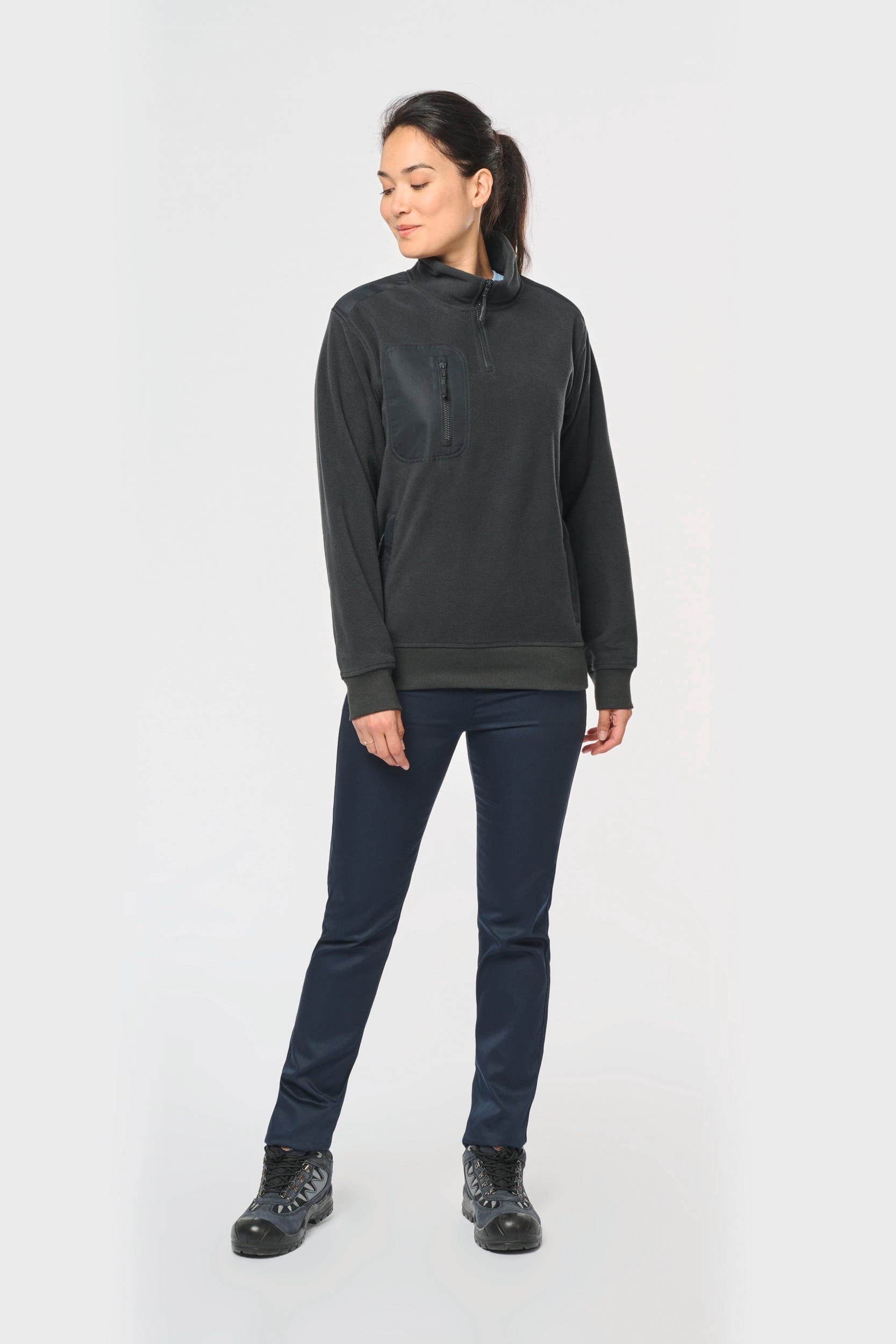 Polaire écoresponsable col zippé - Image 17