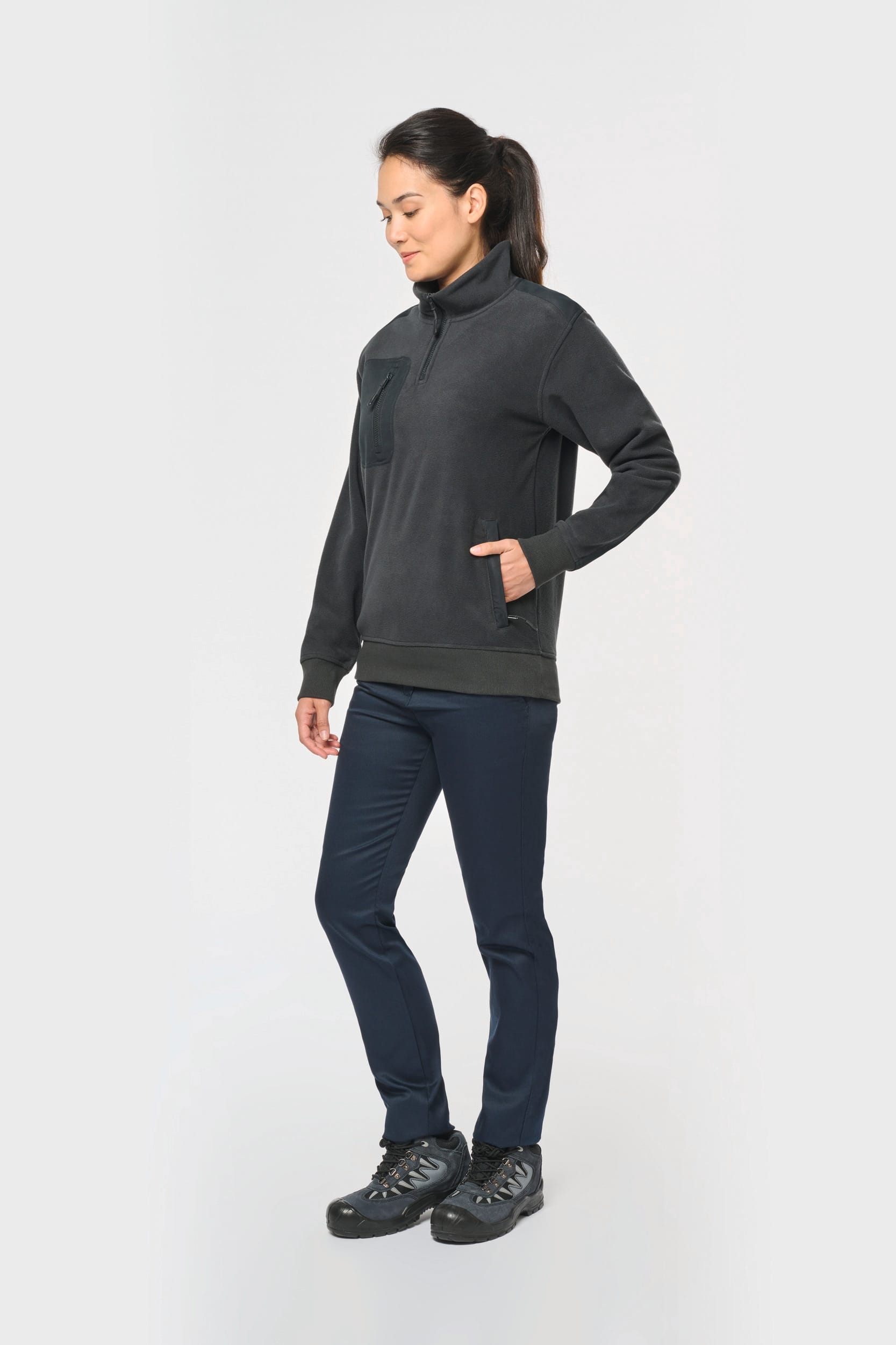 Polaire écoresponsable col zippé - Image 18