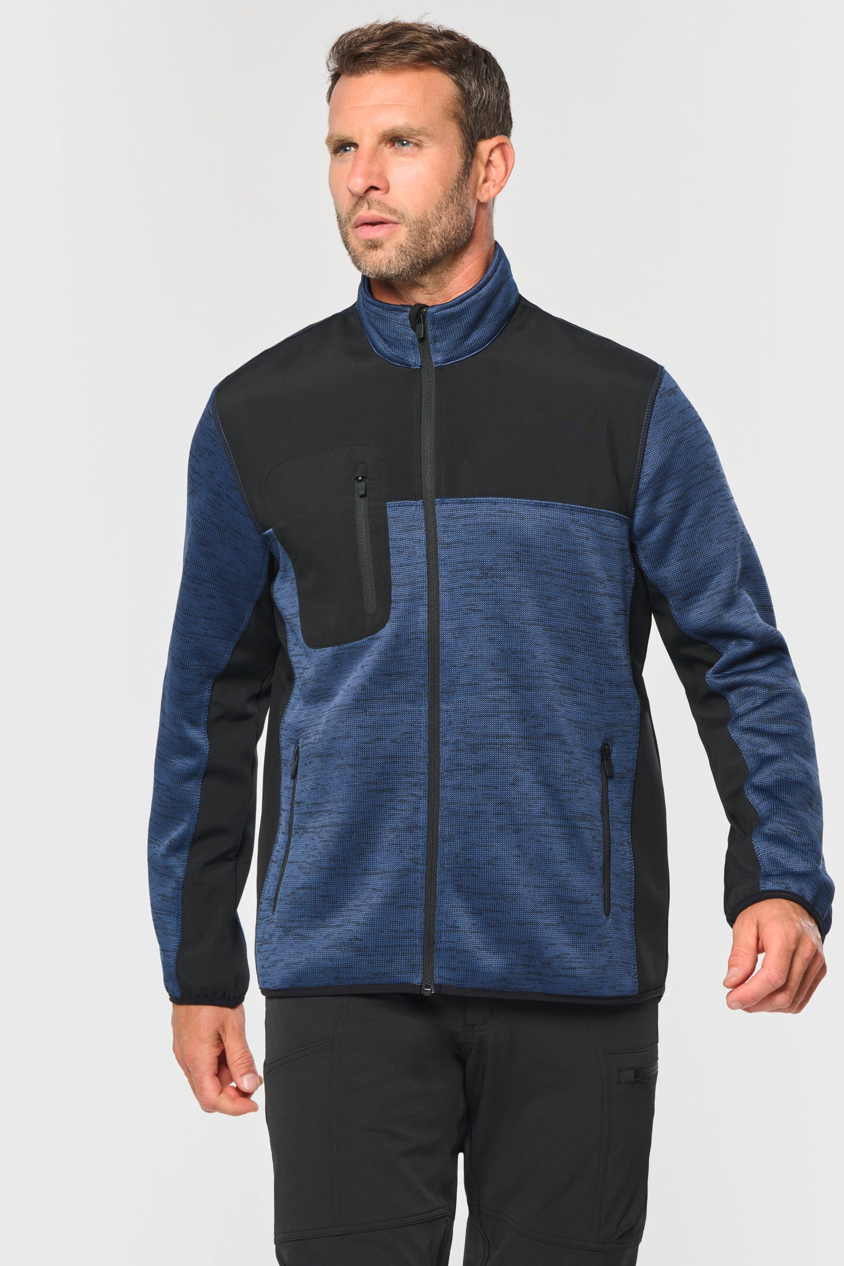 Veste recyclée en polytricot homme - Image 3