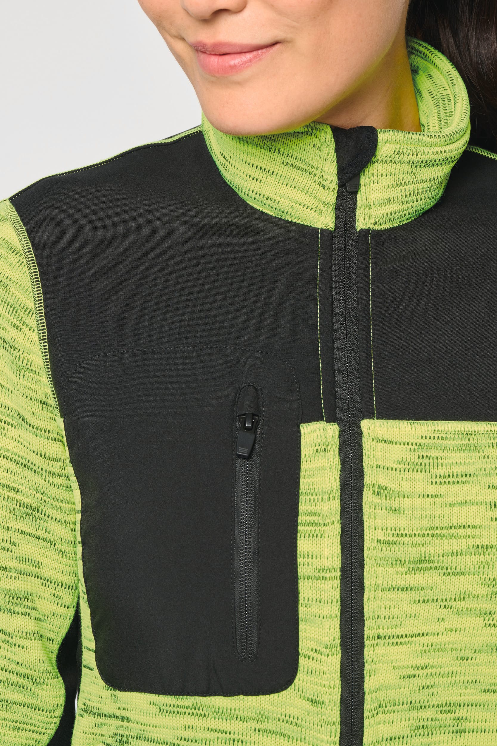 Veste recyclée en polytricot femme - Image 7