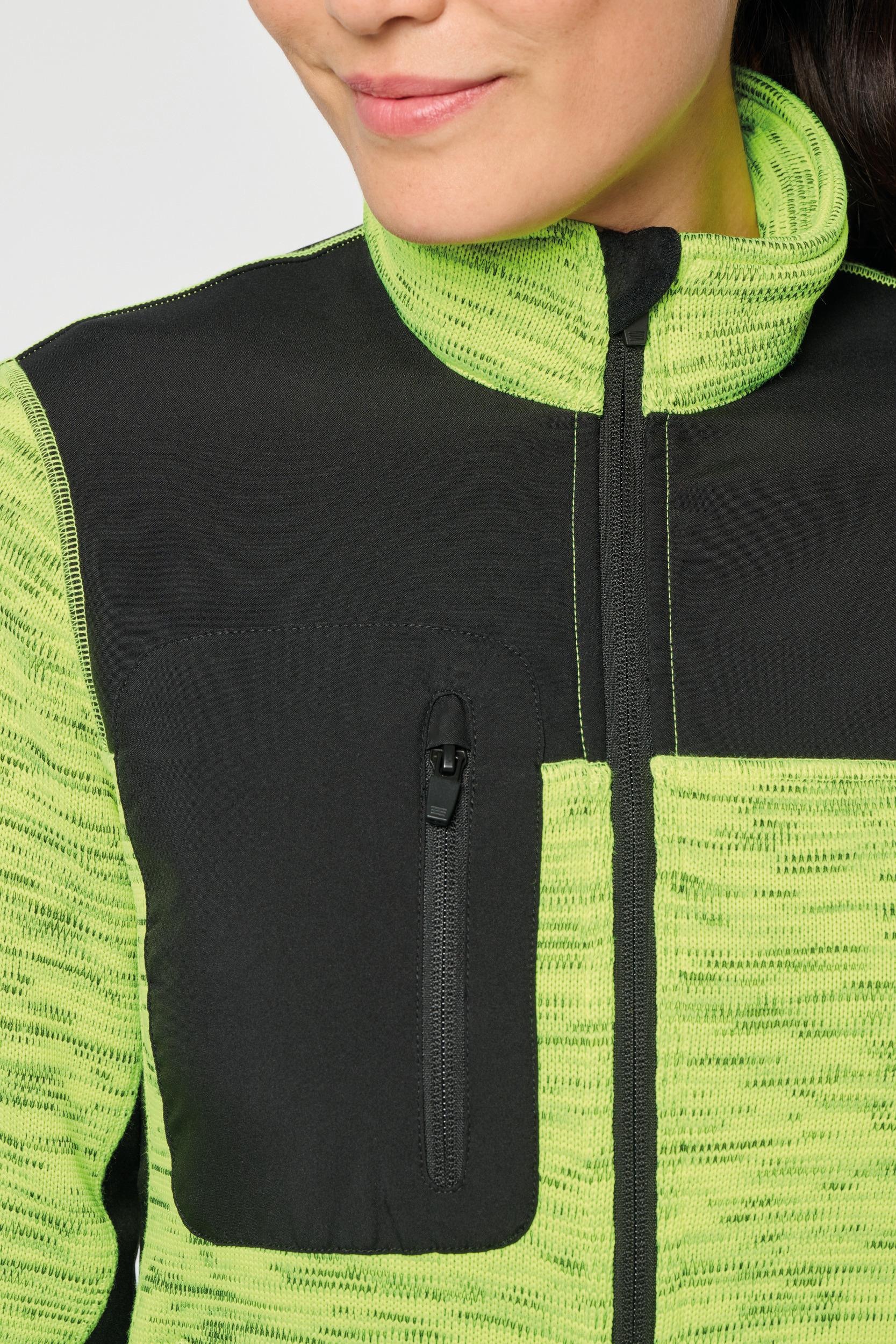 Gerecycled damesjasje in polytricot
