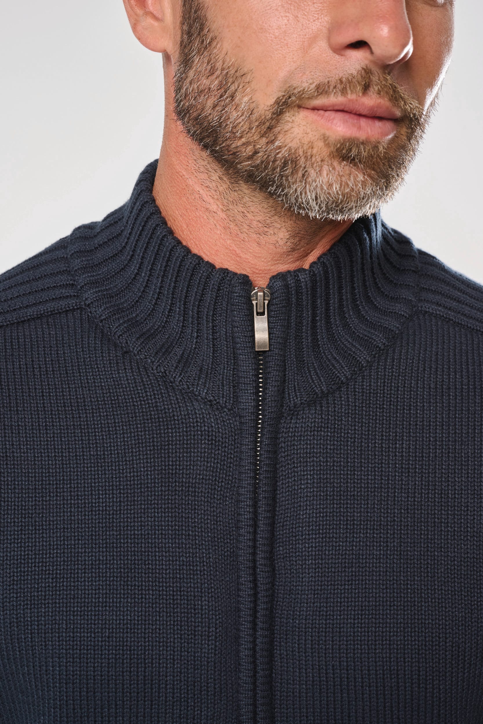 Cardigan doublé polaire homme