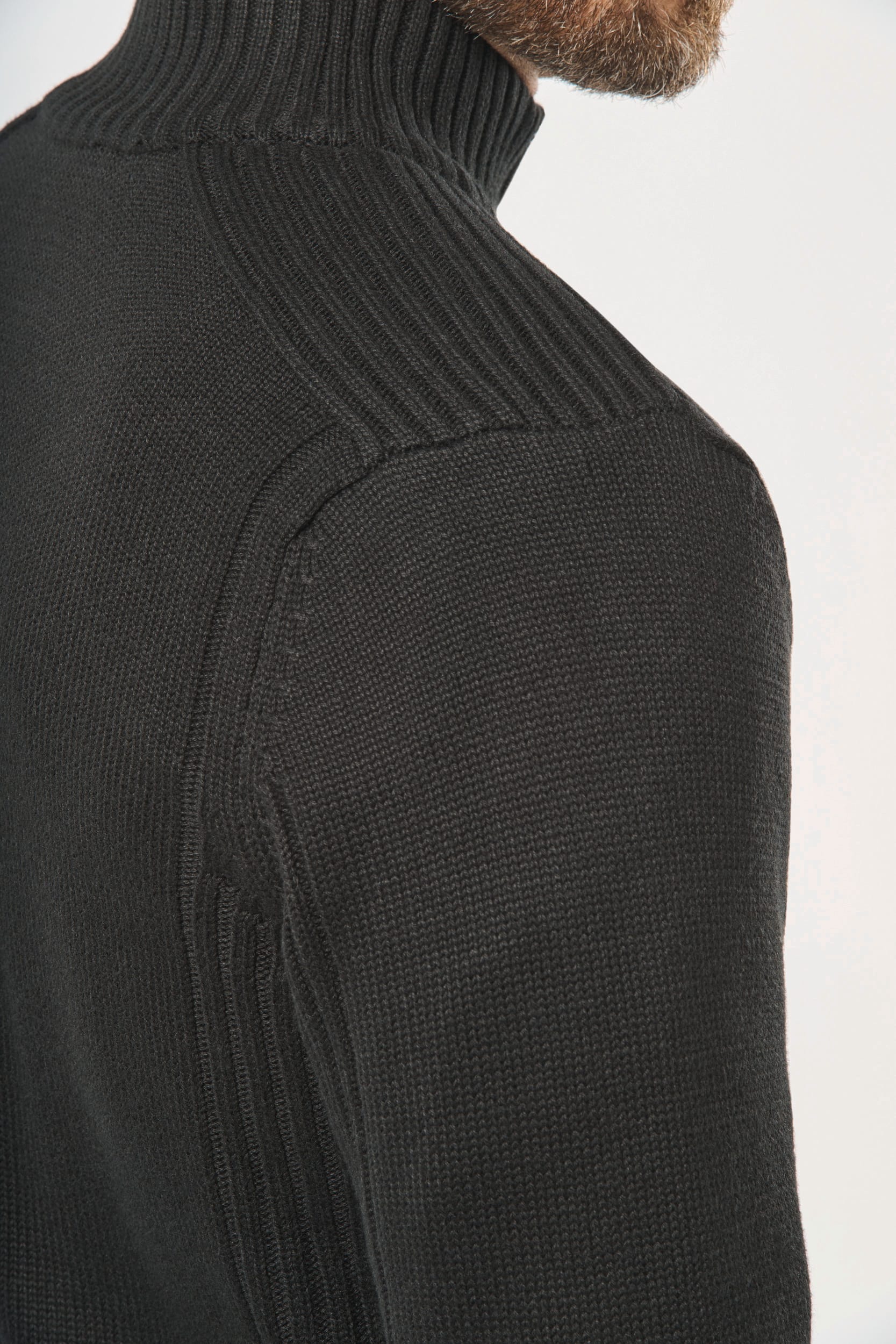 Casaco de malha forrado de homem