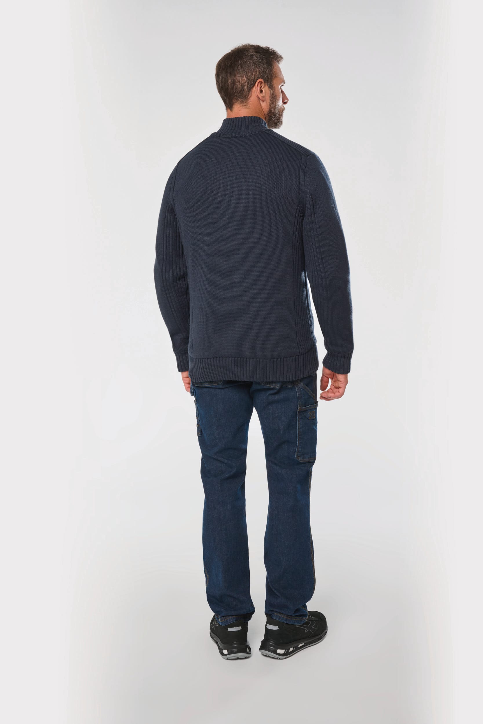 Cardigan doublé polaire homme