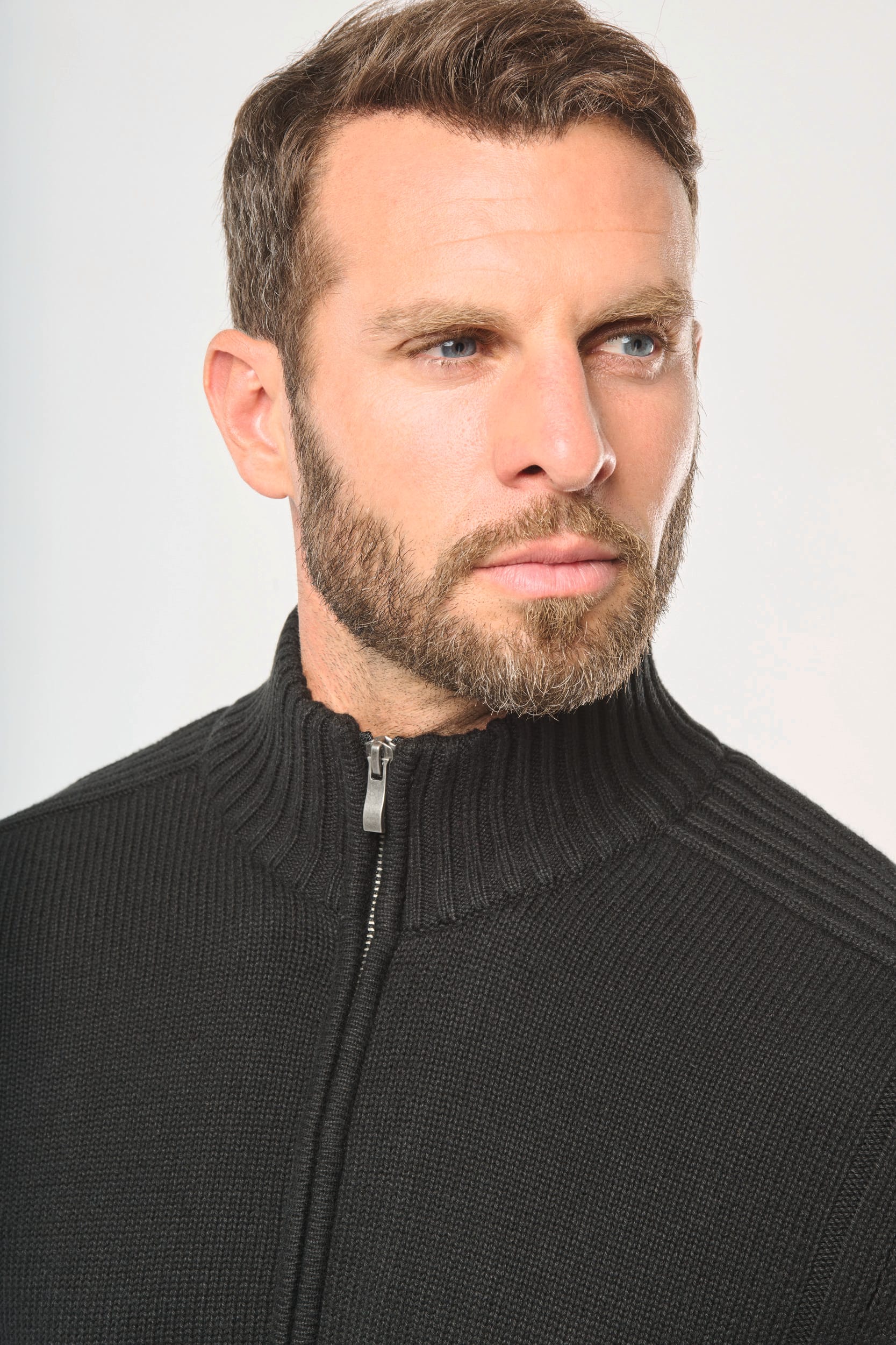 Casaco de malha forrado de homem