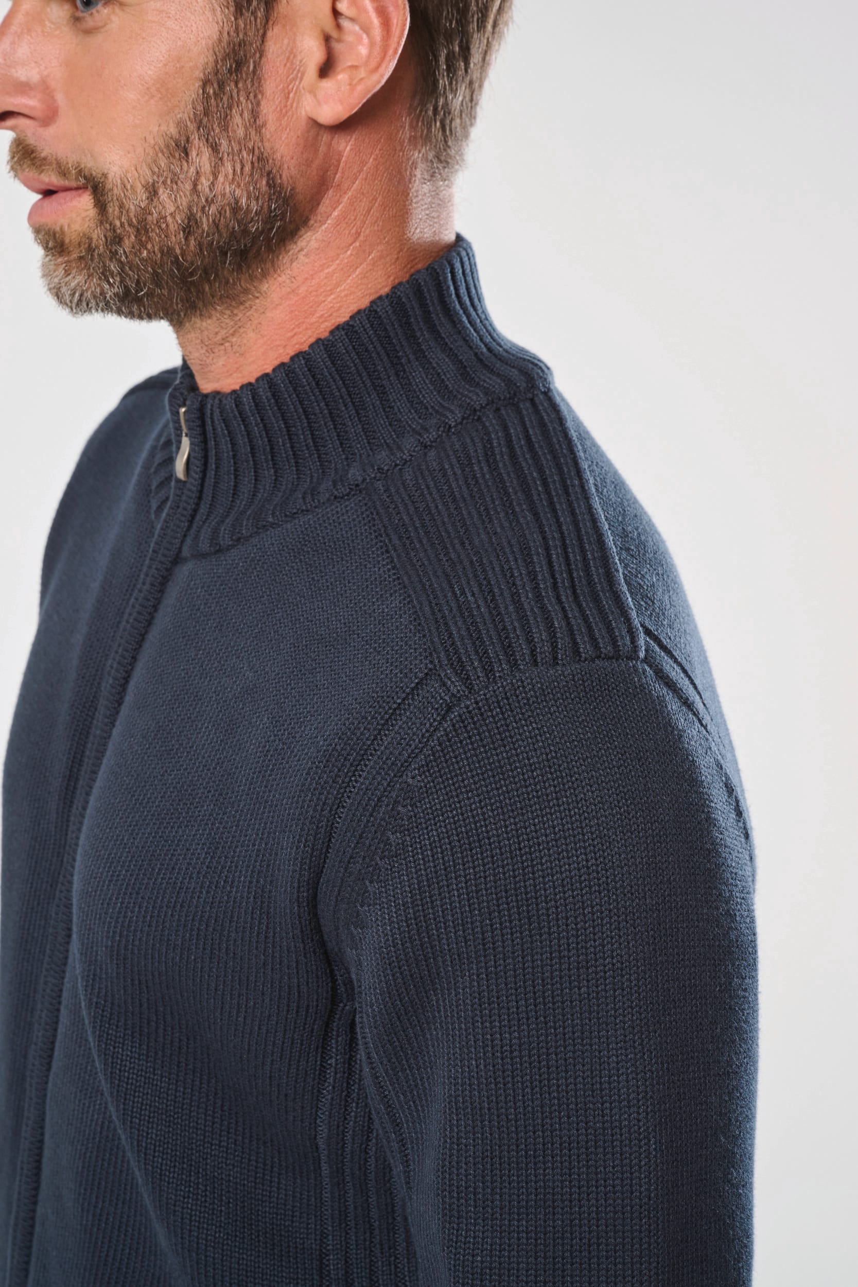 Cardigan doublé polaire homme