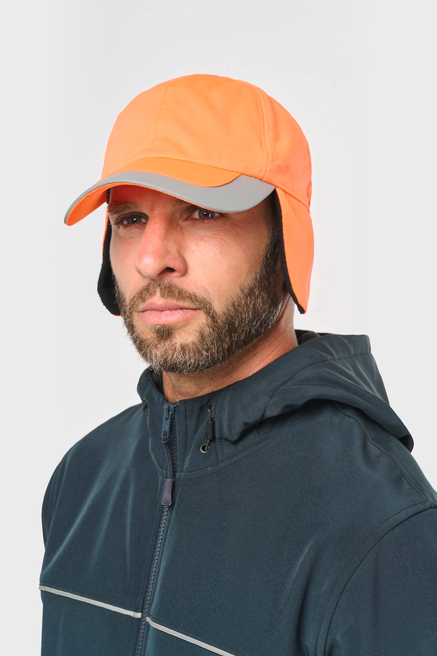 Casquette hiver fluorescente – 6 panneaux - Image 2