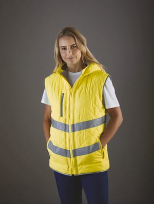 Kensington - Hi-Vis bodywarmer met capuchon