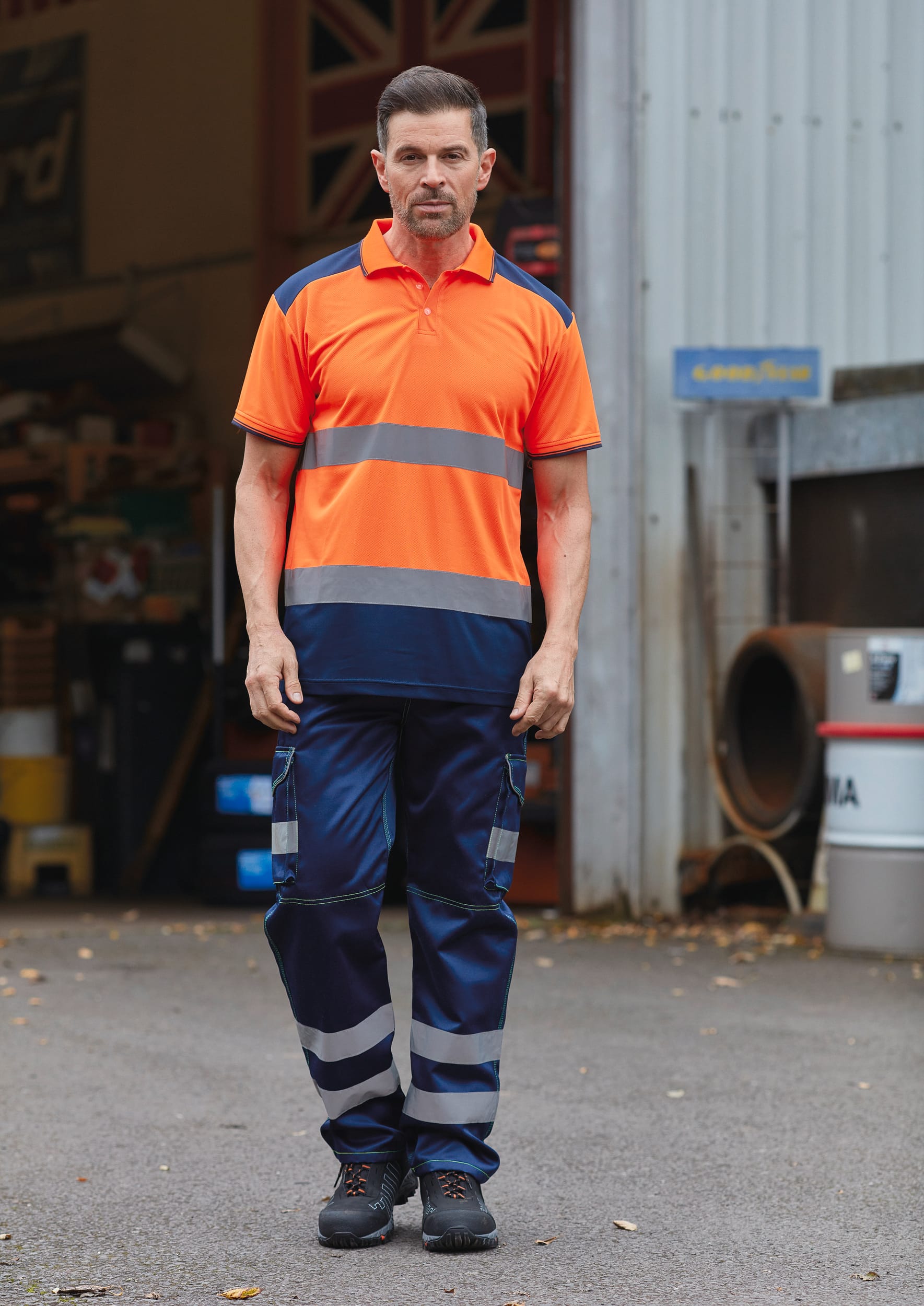 Polo bicolore haute visibilité - Image 2