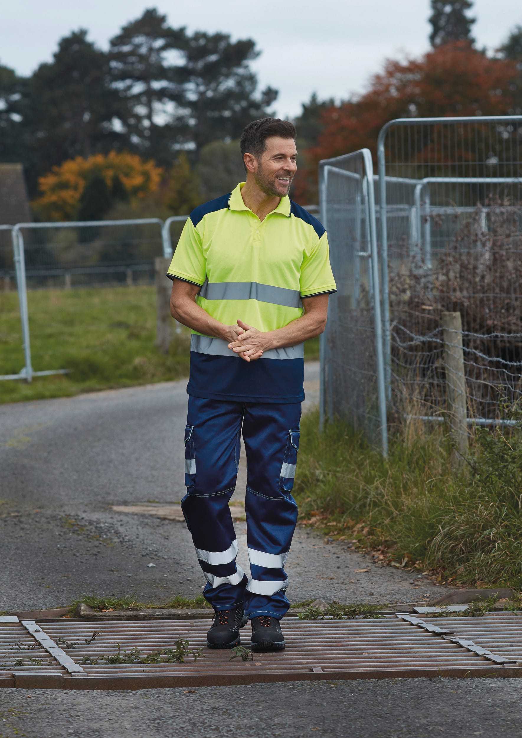 Polo bicolore haute visibilité - Image 3