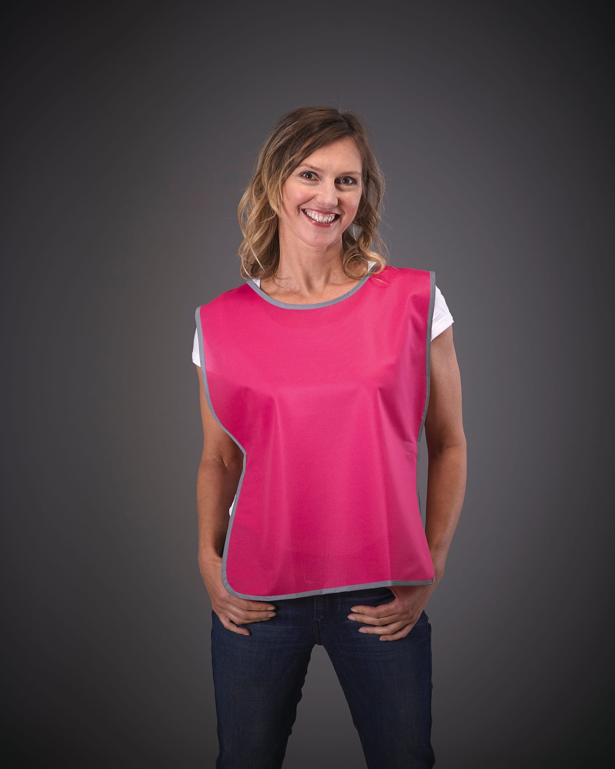 Colete com acabamento retrorreflector