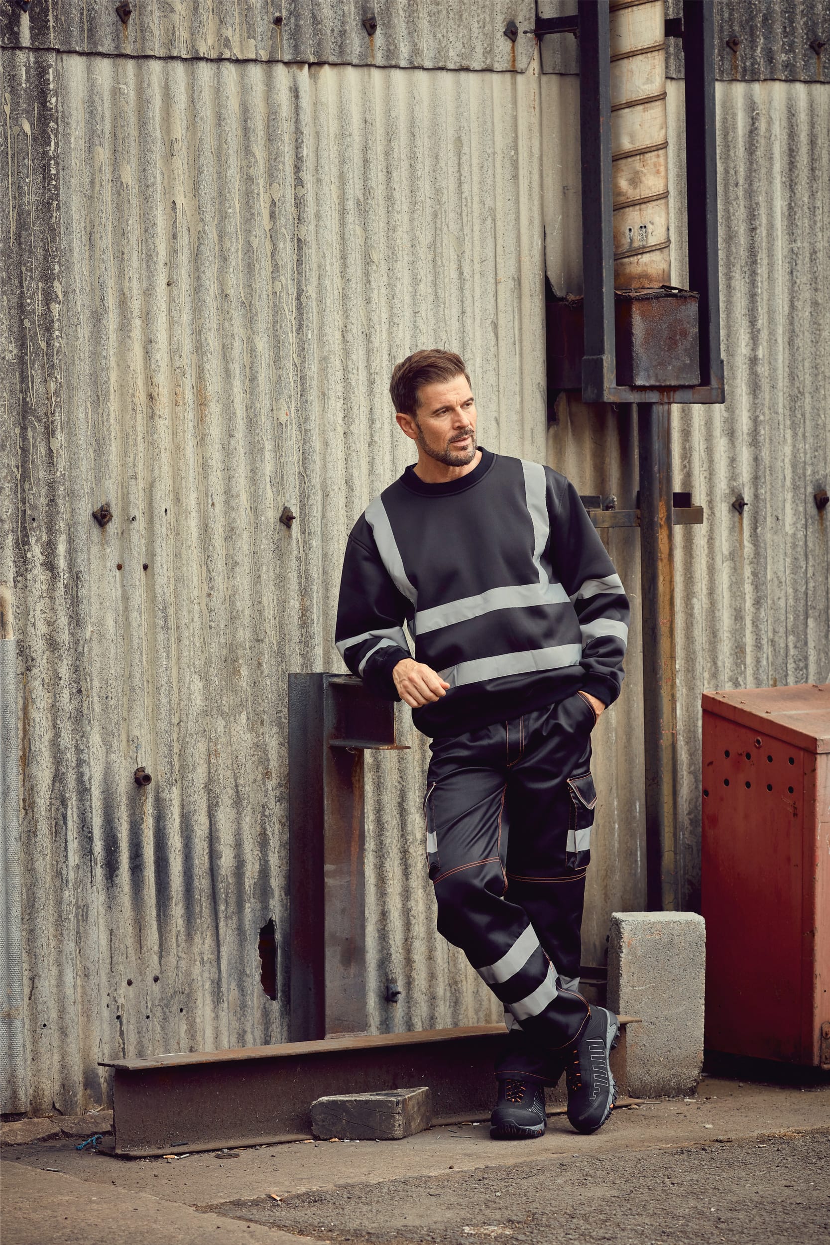 Sweat-shirt haute visibilité col rond - Image 1