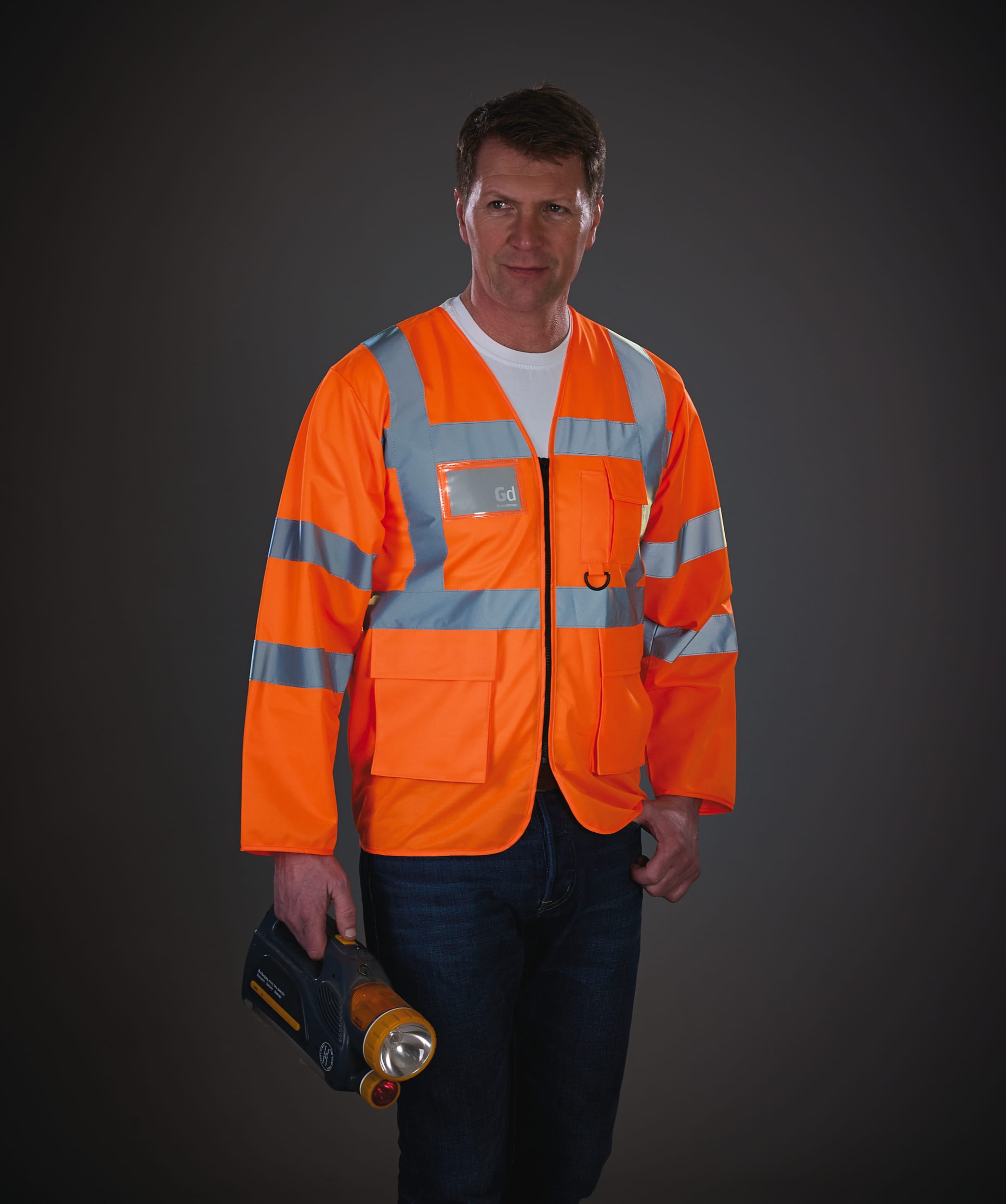 Veste Polaire Haute Visibilité Pour Homme - Bandes Réfléchissantes, Coupe Longue, Légère Et Respirante - Tailles S à 5XL
