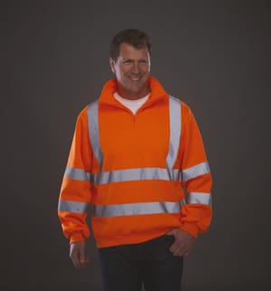 Veiligheidsweater met 1/4 rits