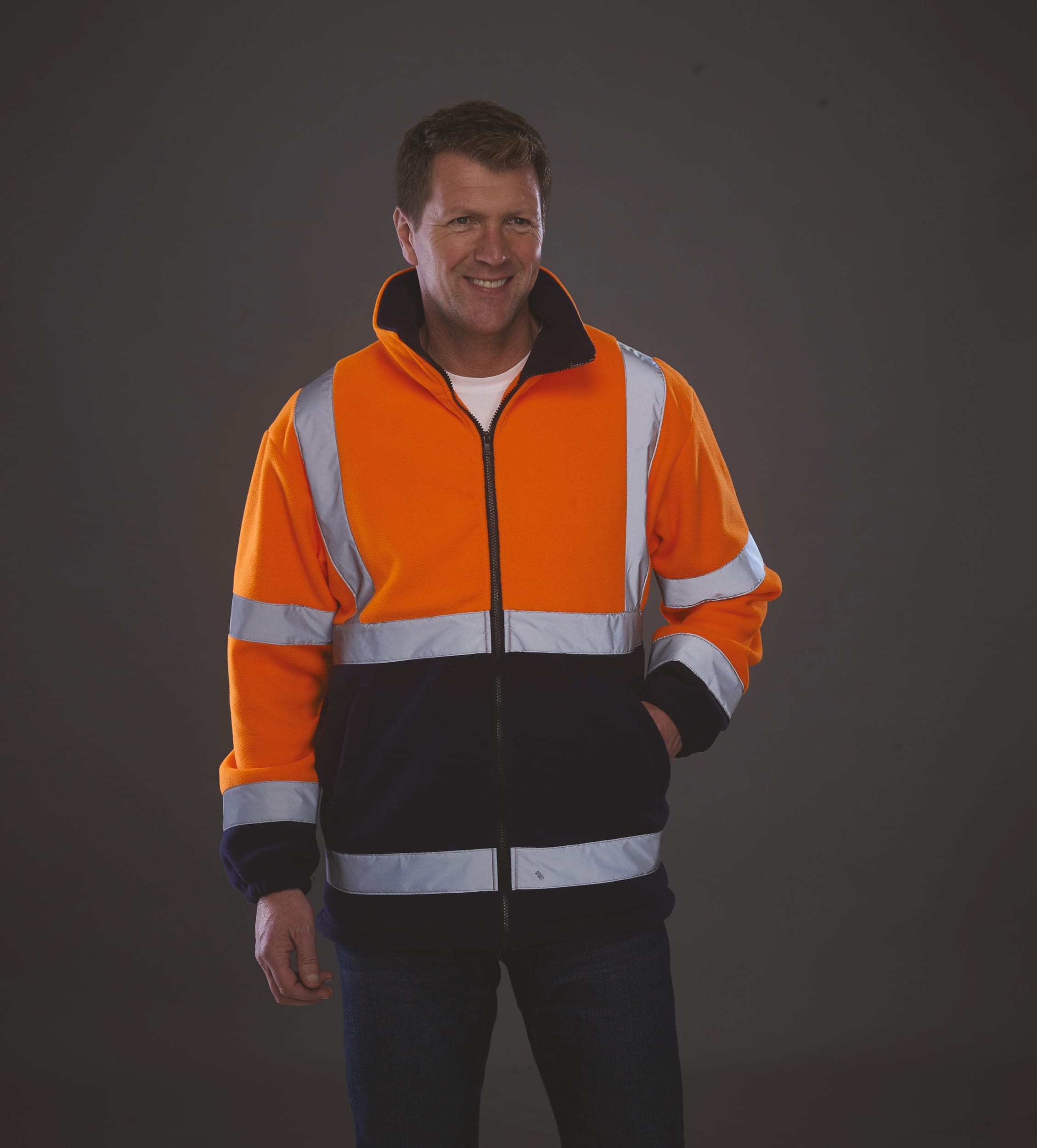 Orange hi vis fleece hotsell