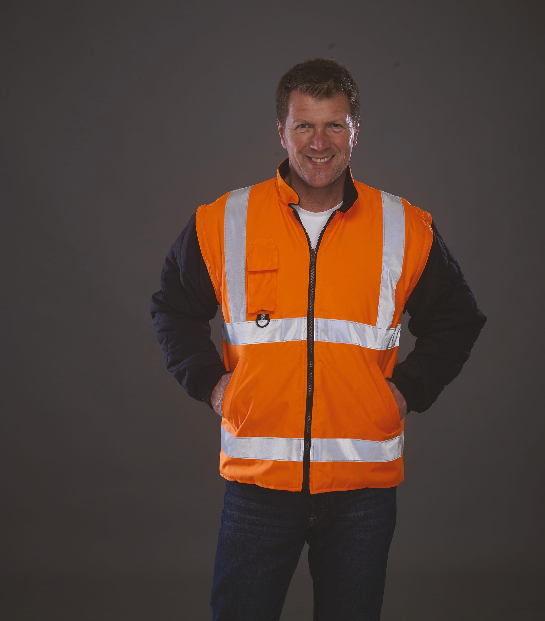 Parka de segurança de alta visibilidade 7 em 1