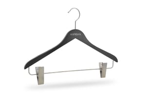 Kariban grijze hangers met clips