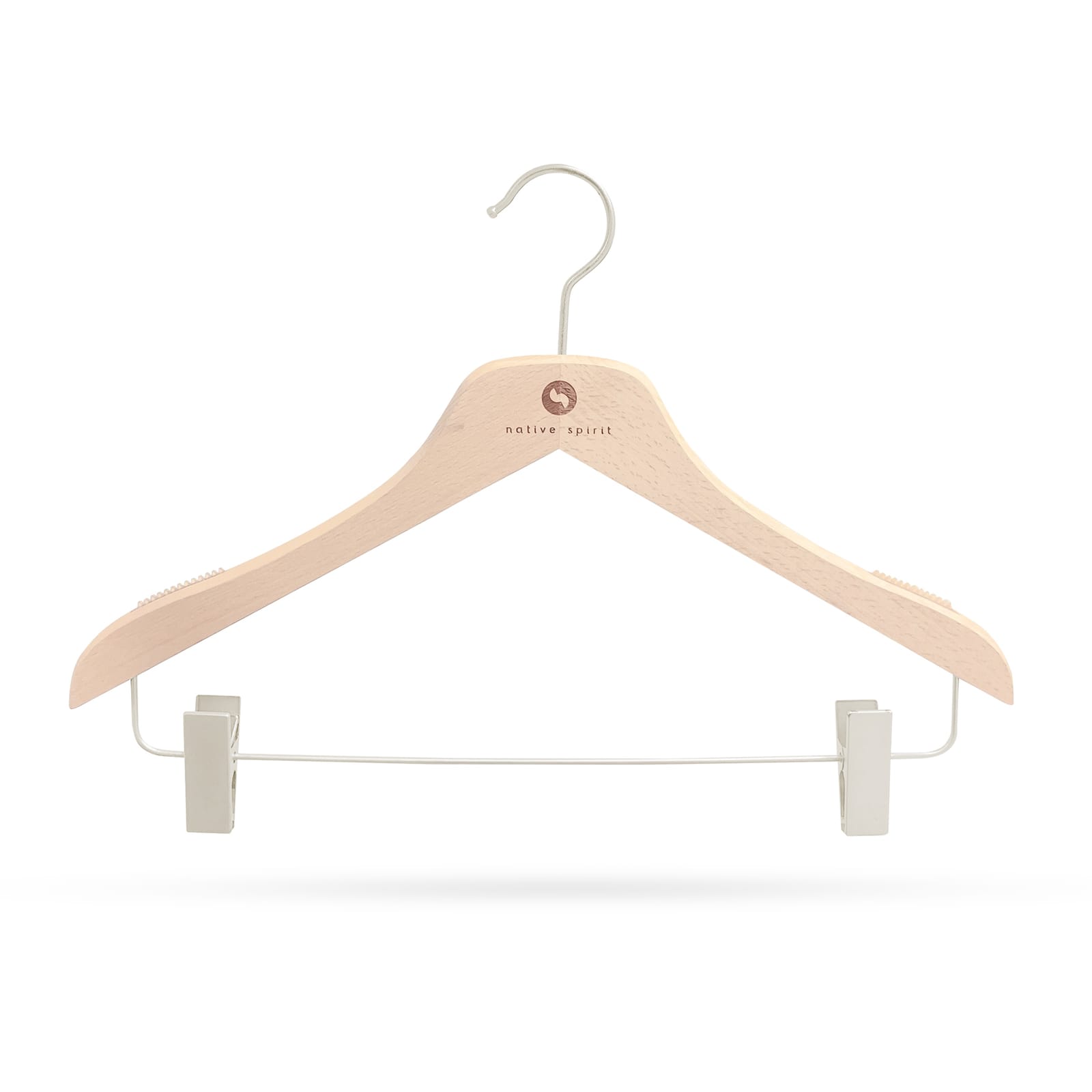 Native Spirit thick hangers with clips