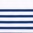 White / Royal Blue Stripe