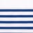 White / Royal Blue Stripe