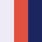 White/French red/Reflex blue