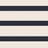 Ivory/ Navy blue stripes
