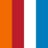 Orange / Red / White / Blue